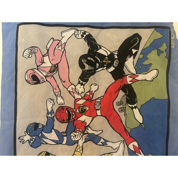 Vintage 1994 Mighty Morphin Power Rangers Pillow Case - Picture 8 of 10
